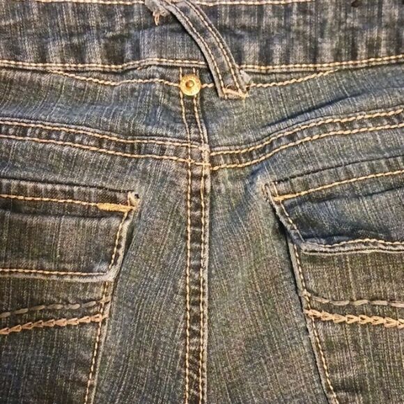 OUTLOOKS Straight Leg Jeans Low Rise Stretch Button Pockets Size 1 27x31 - Picture 7 of 11